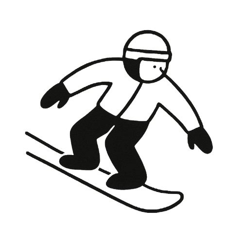 Snowboarding across